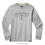 Leatherman Tricou cu mânecă lungă cu logo 1983 gri îmbrăcăminte JVJ80X89