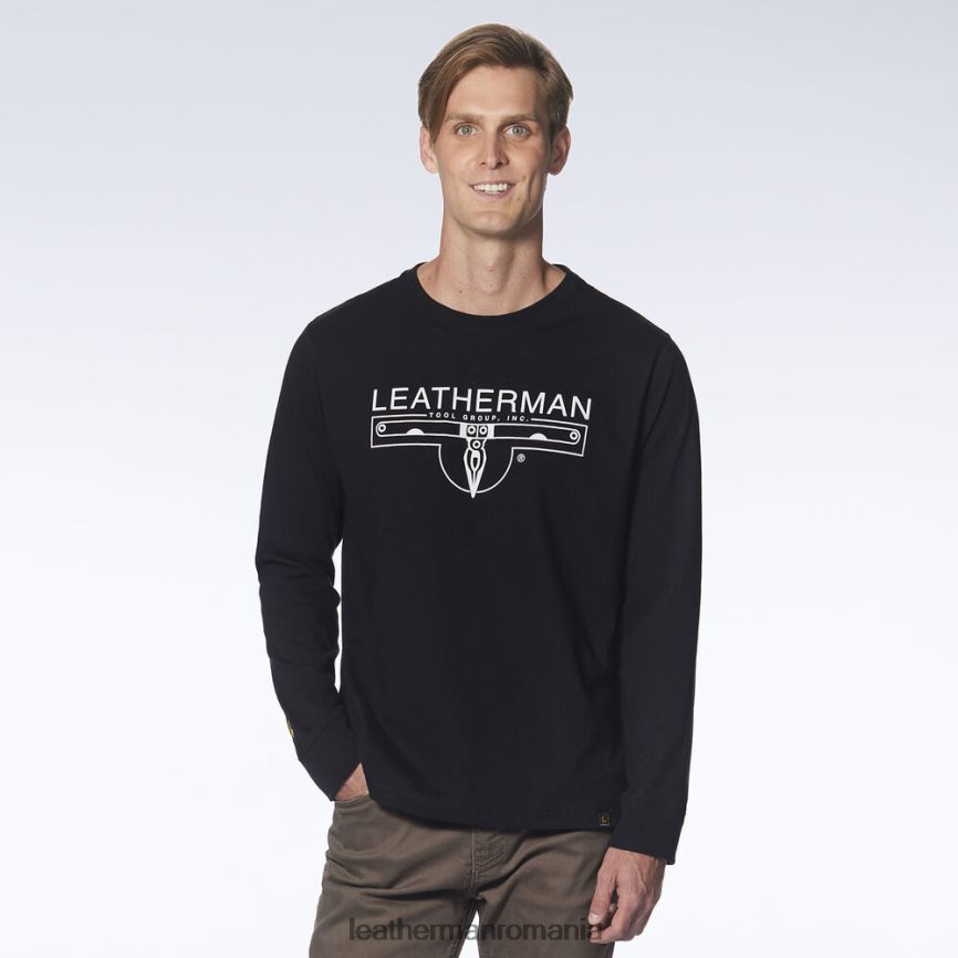 Leatherman Tricou cu mânecă lungă cu logo 1983 negru îmbrăcăminte JVJ80X88 - Image 2