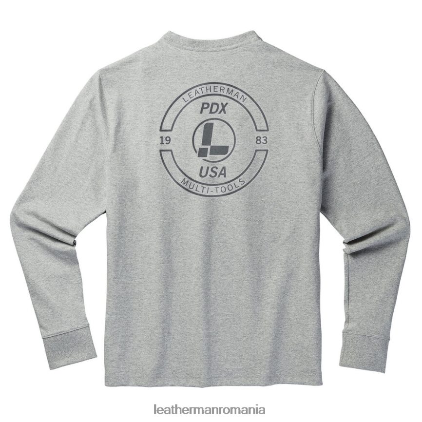 leatherman_tricou_cu_maneca_lunga_cu_stampila_marcii_gri_imbracaminte_jvj80x91.jpg Leatherman tricou cu mânecă lungă cu ștampila mărcii gri îmbrăcăminte JVJ80X91 - Image 1