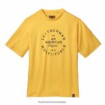 Leatherman tricou cu mânecă scurtă cu insigna patrimoniului galben îmbrăcăminte JVJ80X93
