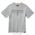 Leatherman Tricou cu mânecă scurtă cu logo 1983 gri îmbrăcăminte JVJ80X101