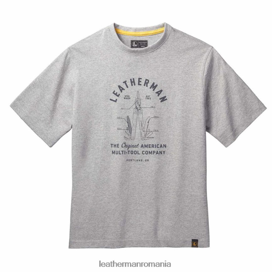 Leatherman tricou cu mânecă scurtă pst heritage gri îmbrăcăminte JVJ80X98 - Image 1
